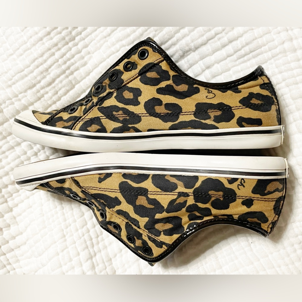 Coach Kira Leopard Print Sneakers 8B